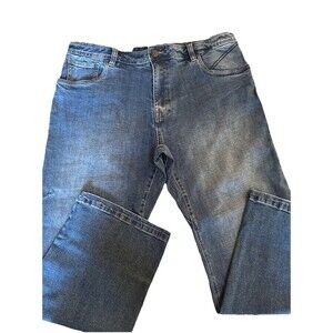 NWT Prana Axiom Jeans Men's 38/30 Indigo Blue Straight Leg Antique Stone Wash